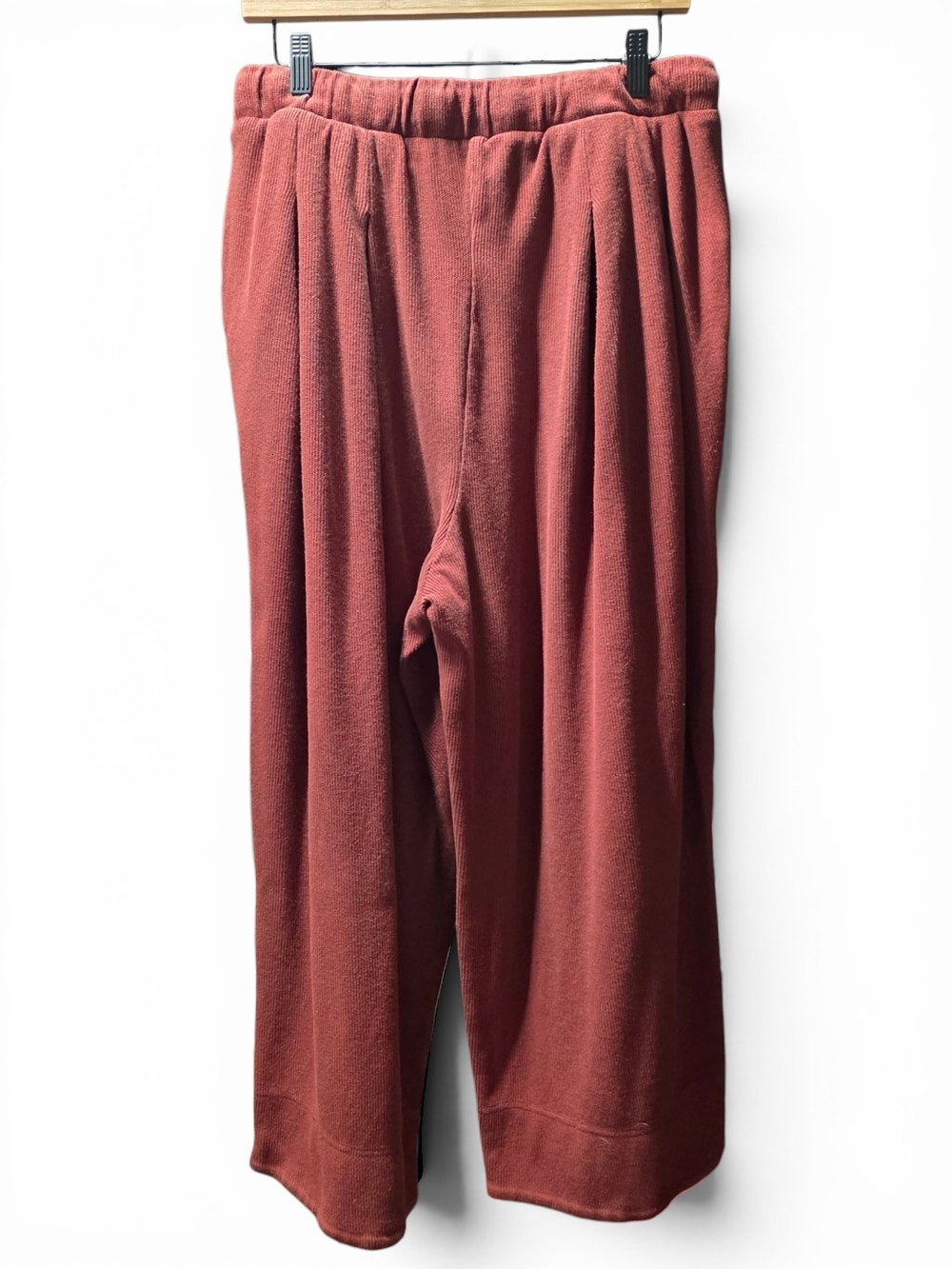 FP Beach Free People Rust Knit Wide Leg Drawstring Pants Size XL - Picture 6 of 6